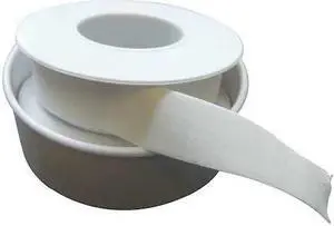CONDOR 36JG45 Adhesive Tape, White, 1/2 in. W x 5 yd. L