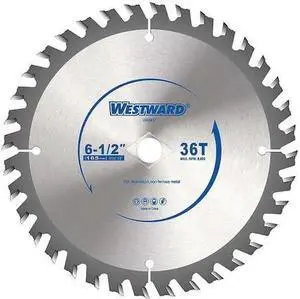 WESTWARD 24EM37 6-1/2",36-Teeth Circular Saw Blade
