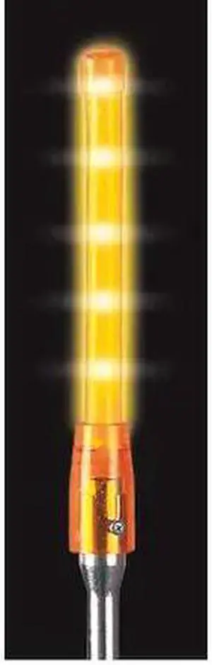 CHECKERS INDUSTRIAL PROD INC FSLED12-6-A Warning Whip Glo-Worm LED Light,Amber