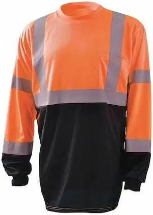 OCCUNOMIX LUX-LSETPBK-OL Long Sleeve T-Shirt,L,ANSI Class 3