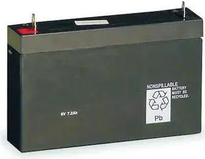 ACUITY LITHONIA ELB 0607 Battery,Lead Calcium,6V,6.5A/HR.