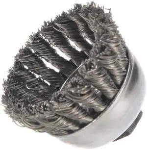 WEILER 94081 Knot Wire Cup Wire Brush, Threaded Arbor