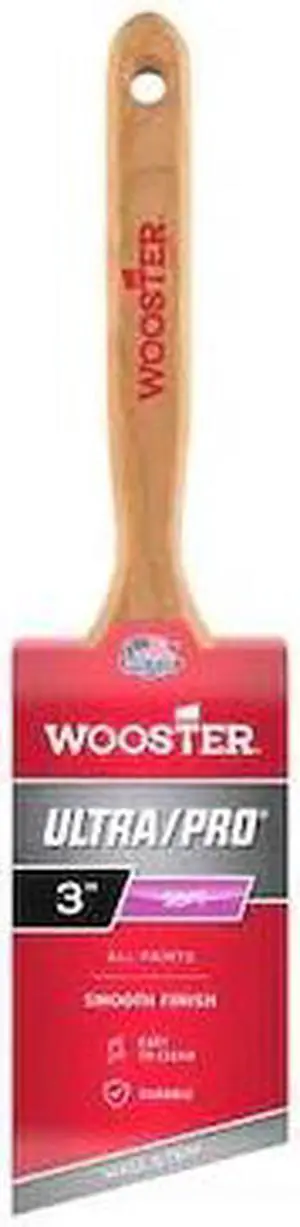 WOOSTER 4170-3 3" Angle Sash Soft, Nylon Bristle, Paint Brush, Wood Handle