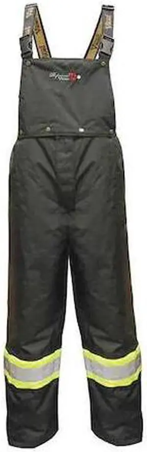 VIKING 3907FRP-XXXL Flame-Resistant Rain Bib Pants, 3XL, 32 1/2 in Inseam,
