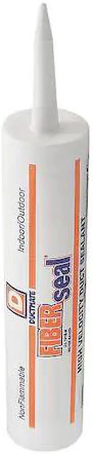 DUCTMATE GRFIBERSEALT Acrylic Latex Sealant, 10.5 oz, Cartridge, Gray, Acrylic