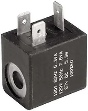 PARKER P2FCB453 Coil Kit,22MM 3 Pin,120 VAC,Viking