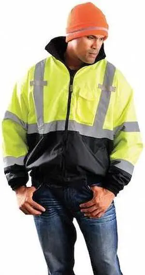 Occunomix Jacket,Insulated,3XL,Yellow,30-1/2inL  LUX-ETJBJR-BY3X