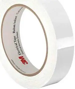 3M 3M 1350 0.25" x 72 yds White Electrical Tape, 1 mil, 1/4"x72 yd., White