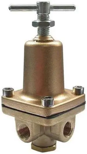 ZORO SELECT 30PV13 Pressure Regulator,Brass,300 psi