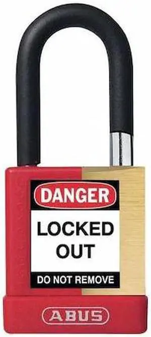 ABUS 20030 Keyed Padlock,3/4" W x 1-1/2" H Shackle