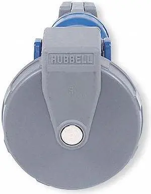 HUBBELL WIRING DEVICE-KELLEMS HBL560C9W IEC Pin and Sleeve Connector,60A,208V