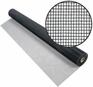PHIFER 3001021 Door and Window Screen, Aluminum, 72 in W, 50 ft L, 0.01 in Wire