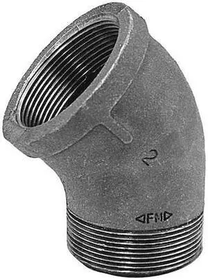 ZORO SELECT 0810026807 45 Degree Street Elbow 45 Degree Street Elbow, 1/4"