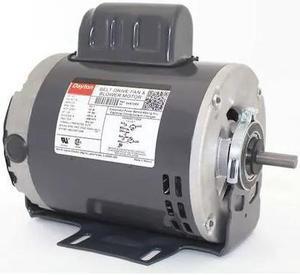 DAYTON 6K872 Split-Phase Start/Capacitor-Run Belt Drive Motor, 1/2 HP, 56Z