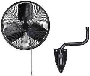 DAYTON 13V401 Light Duty Industrial Fan, Wall Mount, 18 in Blade Dia, 120V,
