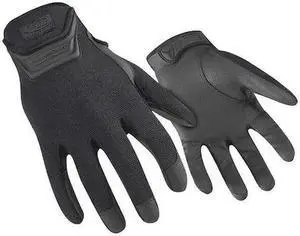 RINGERS GLOVES 507-12 Law Enforcement Glove, Cotton/Polyester/PU Palm, 8"