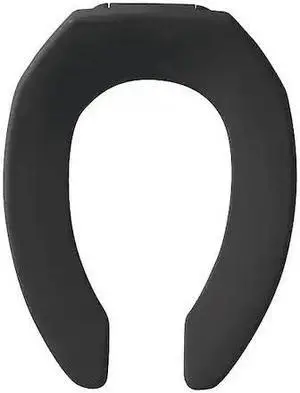 Elongated Black Toilet Seat Bemis Mfg Commercial 1955CT-047 073088054562