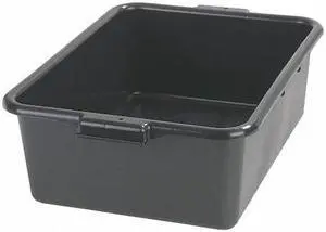CARLISLE FOODSERVICE N4401103 Tote Box, Black, Polyethylene