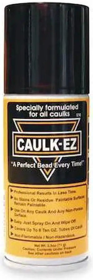 CAULK-EZ EZ4T Caulk-EZ Tooling Aid, 2.5 oz, Aerosol Spray, Clear