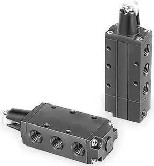 PARKER 520211000 Manual Air Control Valve,4-Way,1/4In NPT