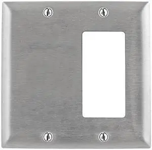 HUBBELL WIRING DEVICE-KELLEMS SS1426 GFCI Opening Wall Plates, Number of Gangs: