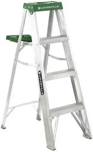 LOUISVILLE AS4004 4 ft Aluminum Stepladder, 225 lbs. Capacity