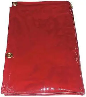 ZORO SELECT 22RN61 Welding Curtain, Transparent PVC, 8 ft. W., 6 ft. H., 13