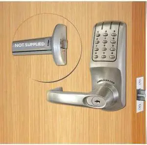 CODELOCKS CL5000PK-BS Electronic Key Lock,80 User Codes