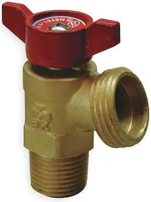 ZORO SELECT 102-053HN Boiler Drain Valve,Quarter Turn,1/2 In