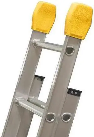 LOUISVILLE LP-5510-00 Ladder End Caps,Aluminum,375 lb.,PR