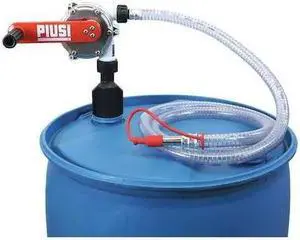 PIUSI F00332A3A Hand Operated Drum Pump,9 ft. 9" Hose L