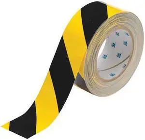BRADY 104317 ToughStripe Floor Marking Tape, Gen Purpose, Striped,