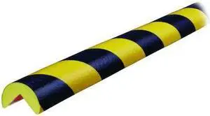 KNUFFI BY IRONGUARD SAFETY 60-6702 Corner Guard,Rounded,Black/Yellow