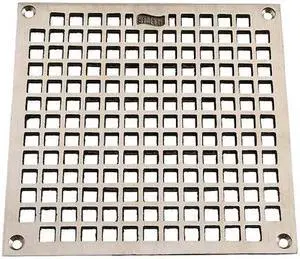 JAY R. SMITH MFG. CO B08NBG Nickel Bronze Replacement Grate with Screws