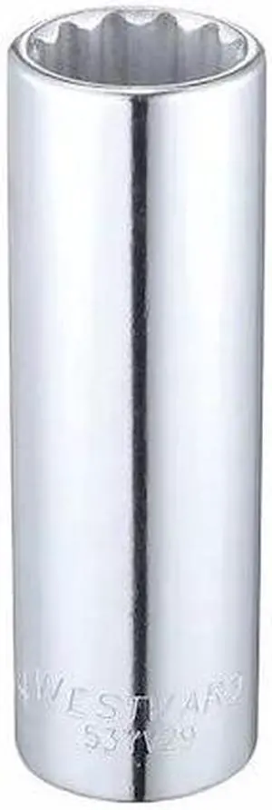 WESTWARD 53YV29 1/2" Drive, SAE Socket, 3/4" Socket Sz, 12 Pts