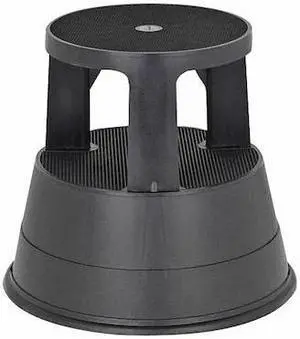 XTEND + CLIMB 962 Round Office Stool, 2 Steps, 300 lb Load Capacity, 15 in