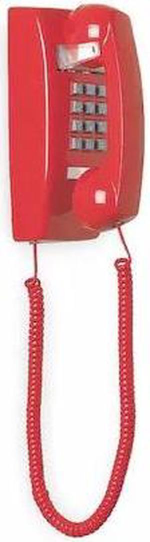CETIS 2554E (Red) Standard Wall Phone, Red