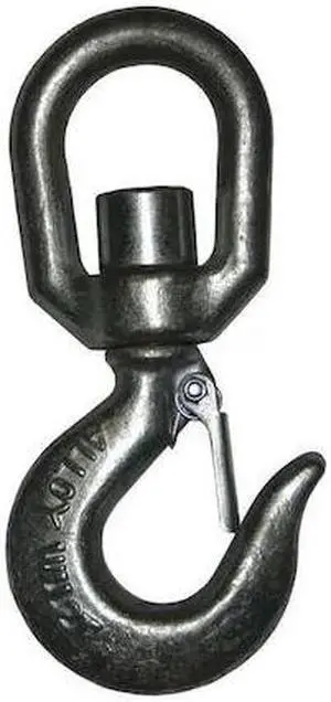 ZORO SELECT MH22MW6802G Lifting Hook with Safety Latch,2 Ton