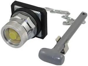 DAYTON 30G321 Push Button operator, 30 mm, Yellow