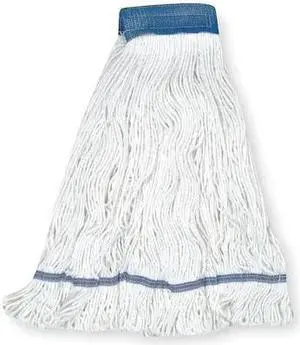TOUGH GUY 1TYN2 5in String Wet Mop, 26oz Dry Wt, Clamp/Quick Chnge/Side-Gate