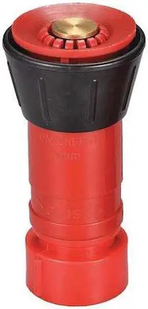 ZORO SELECT 6AKC6 Fire Hose Nozzle,3/4 In.,Black