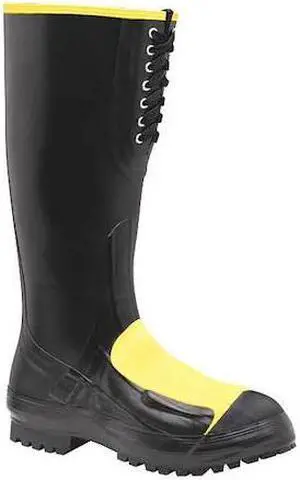 LACROSSE 228050 Size 12 Men's Steel Rubber Boot, Black