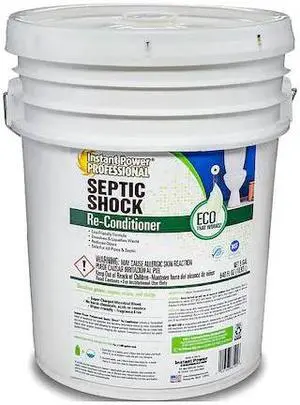 INSTANT POWER PROFESSIONAL 8819 Septic Shock Reconditioner,5 gal.,Box