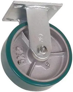 ZORO SELECT 1NWJ9 Rgd Plat Cstr,Polyurthan,4 in,700 lb,Grn