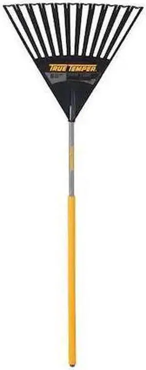 TRUE TEMPER 2914912GR Leaf Rake,24 in. W,Wood Handle,11 Tines