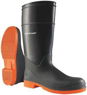 DUNLOP 8798200 Men's Sureflex Rubber Boot, Steel Toe, 16" Height, Gray, 15