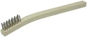 Weiler 44167 Small Hand Wire Scratch Brush, Stainless Steel Fill, Wood Block, 3 x 7 Rows Weiler 44167 Small Hand Wire Scratch Brush, Stainless Steel Fill, Wood Block, 3 x 7 Rows