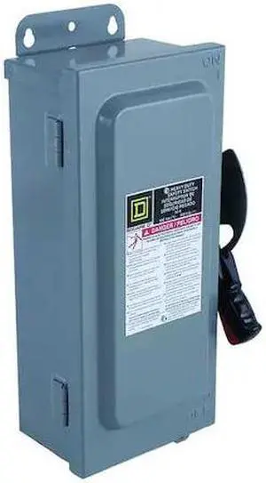 SQUARE D HU462AWK Nonfusible, Safety Switch, Heavy Duty, 600 V, 4PST