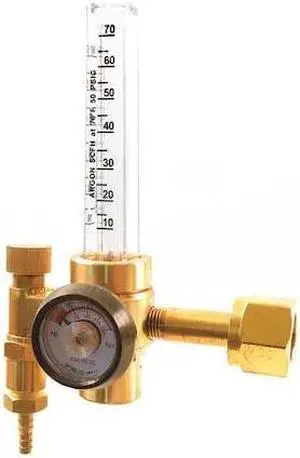 UNIWELD RF2480-320 Flowmeter Regulator, Carbon Dioxide, Single Stage, 0.825"-14