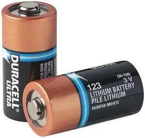 DURACELL DL123A Battery,123,Lithium,3V,PK10